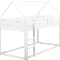 DIENNE - Kinderbed - Wit - 90 x 200 cm - Dennenhout