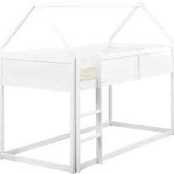 DIENNE - Kinderbed - Wit - 90 x 200 cm - Dennenhout