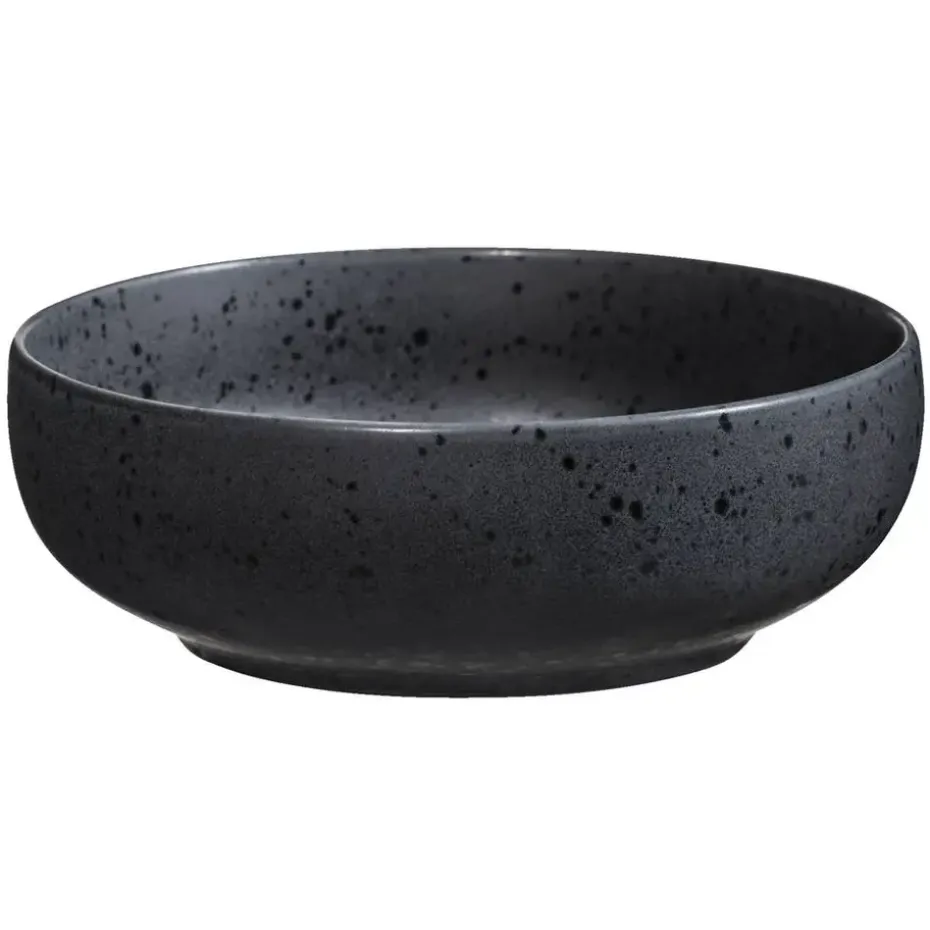 Diep bord Liz - zwart - stoneware - Ø16,3 cm