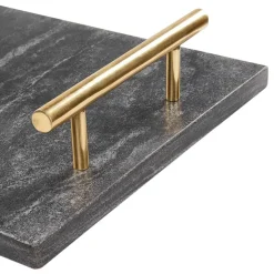 DIMARI - Decoratief dienblad - Zwart - Marmer