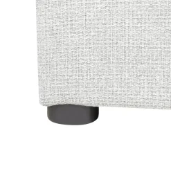 DINAN - Eenpersoonsbed - Lichtgrijs - 90 x 200 cm - Polyester
