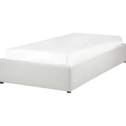 DINAN - Eenpersoonsbed - Lichtgrijs - 90 x 200 cm - Polyester