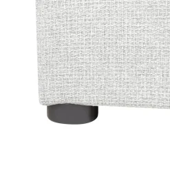 DINAN - Eenpersoonsbed - Lichtgrijs - 90 x 200 cm - Polyester