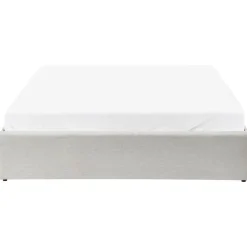 DINAN - Tweepersoonsbed - Lichtbeige - 140 x 200 cm - Polyester