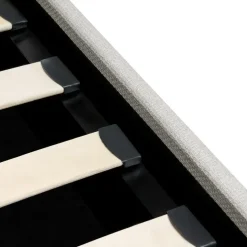 DINAN - Tweepersoonsbed - Lichtbeige - 140 x 200 cm - Polyester