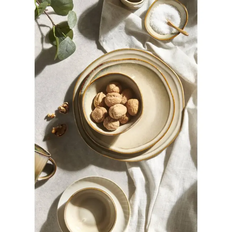 Dinerbord Anna - beige - stoneware - Ø27 cm