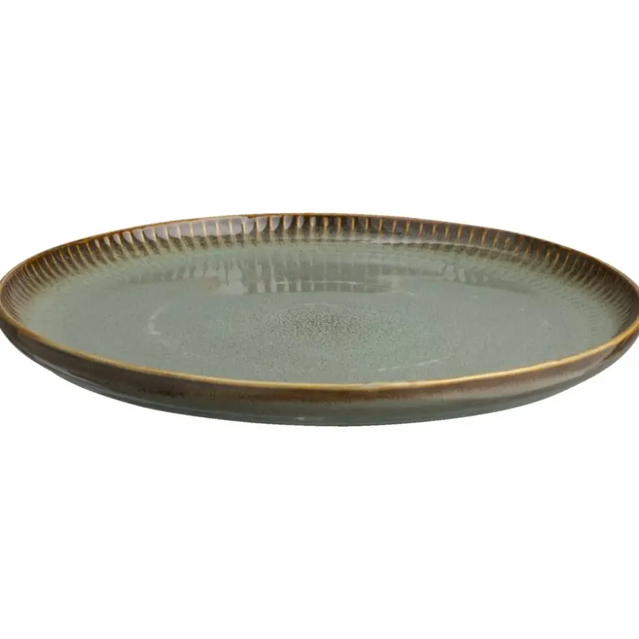 Dinerbord Camille - groen - stoneware - Ø25,5 cm