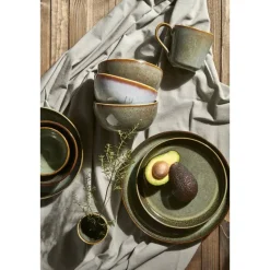 Dinerbord Emma - groen - stoneware - Ø27 cm
