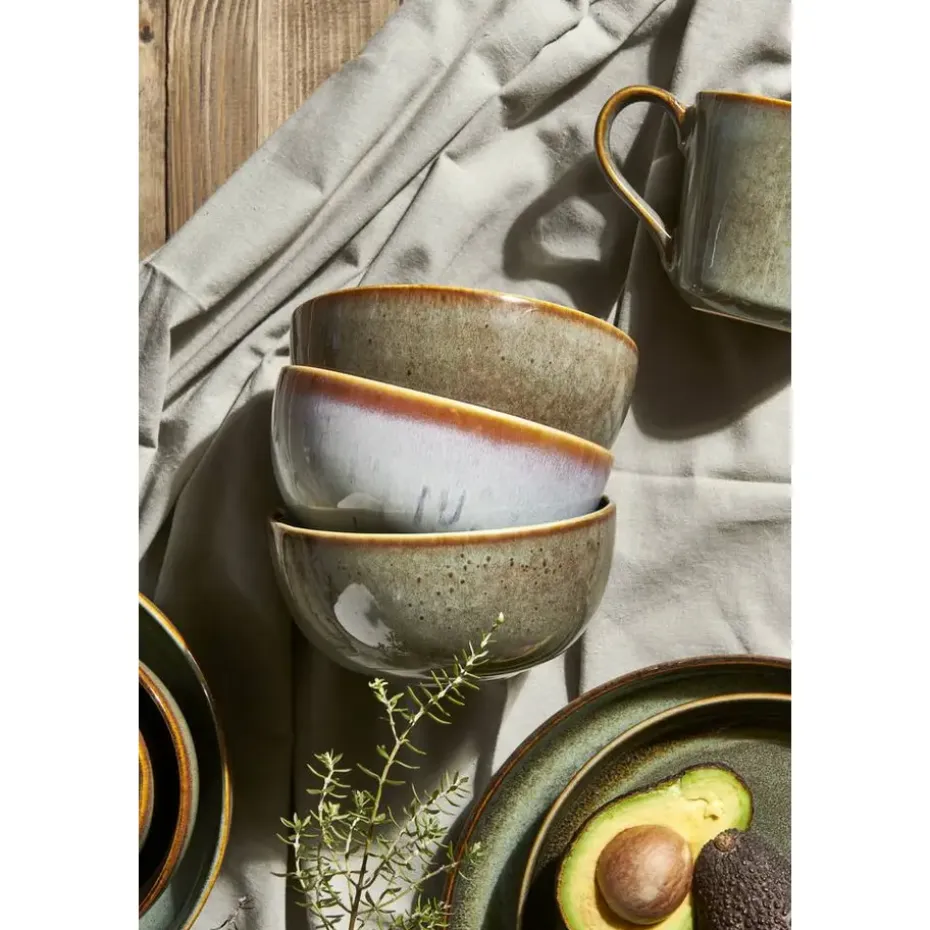 Dinerbord Emma - groen - stoneware - Ø27 cm