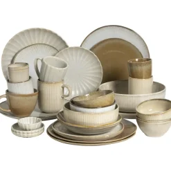 Dinerbord Flora off-white stoneware - Ø27,5cm