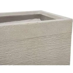 DION - Plantenbak - Lichtbeige - 40 cm - Klei-vezelmengsel