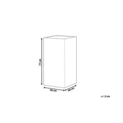 DION - Plantenbak - Lichtbeige - 40 cm - Klei-vezelmengsel