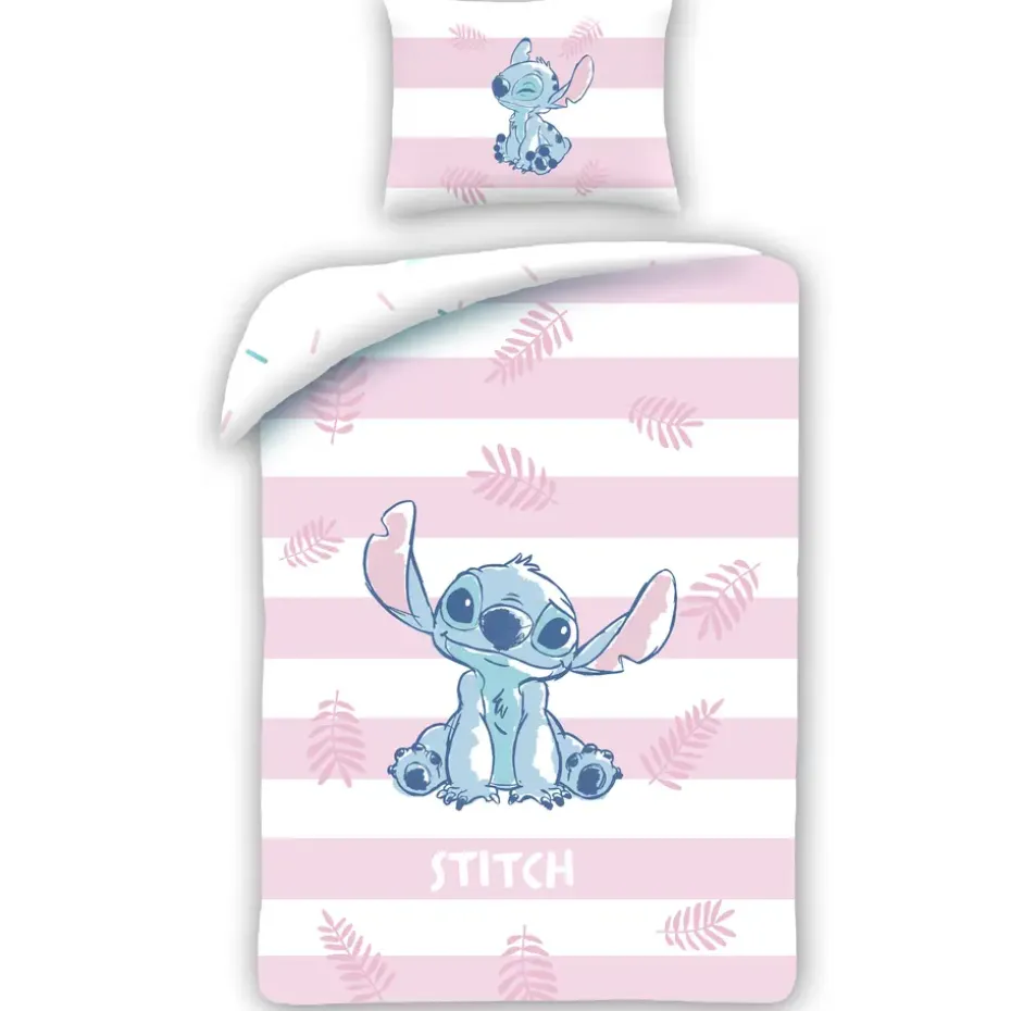 Disney Lilo & Stitch Dekbedovertrek, Stripes - 140 x 200 cm - Katoen