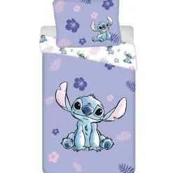 Disney Lilo & Stitch Dekbedovertrek Flower - Eenpersoons - 140 x 200 cm - Katoen