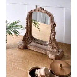 DISZNA - Make-upspiegel - Bruin - Mangohout