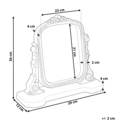 DISZNA - Make-upspiegel - Bruin - Mangohout