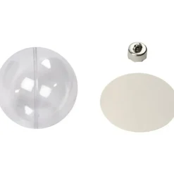 DIY Kerstballen - 5x - transparant - D8 cm - kunststof