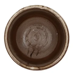 DK Design Bloempot model Brown Glaze - taupe - D18 x H20 cm - glanzend