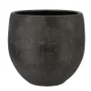 DK Design Bloempot model Maya - verweerd zwart - D32xH35cm - rustiek