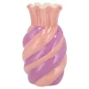 DK Design boeket vaas Sweety - keramiek - roze/paars - 15 x 30 cm