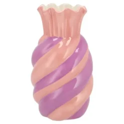 DK Design boeket vaas Sweety - keramiek - roze/paars - 15 x 30 cm