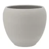 DK Design Plantenpot - Vinci - lichtgrijs mat - D24 x H28 cm