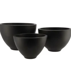 DK Design plantenpot - Vinci - zwart mat - D21 x H31 cm