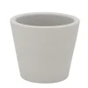 DK Design plantenpot - Vinci - lichtgrijs mat - D10 x H12 cm