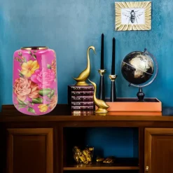 DK Design Vaas Flower Bouquet - fuchsia roze - 33 x 32 x 40 cm