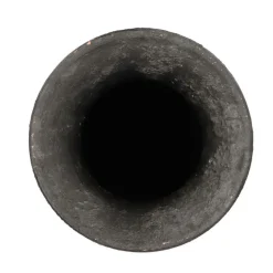 DK Design vaas kruik model Maya - verweerd zwart - D18 x H40 cm - rustiek