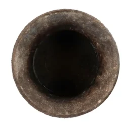 DK Design vaas kruik model Maya - roestbruin - D16 x H30 cm - rustiek