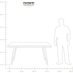 DORNAS - Kroonluchter - Zilver - Ijzer