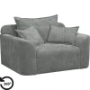 Draaibare Loveseat Elsa - stof Eden - grijs