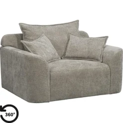 Draaibare Loveseat Elsa - stof Eden - taupe