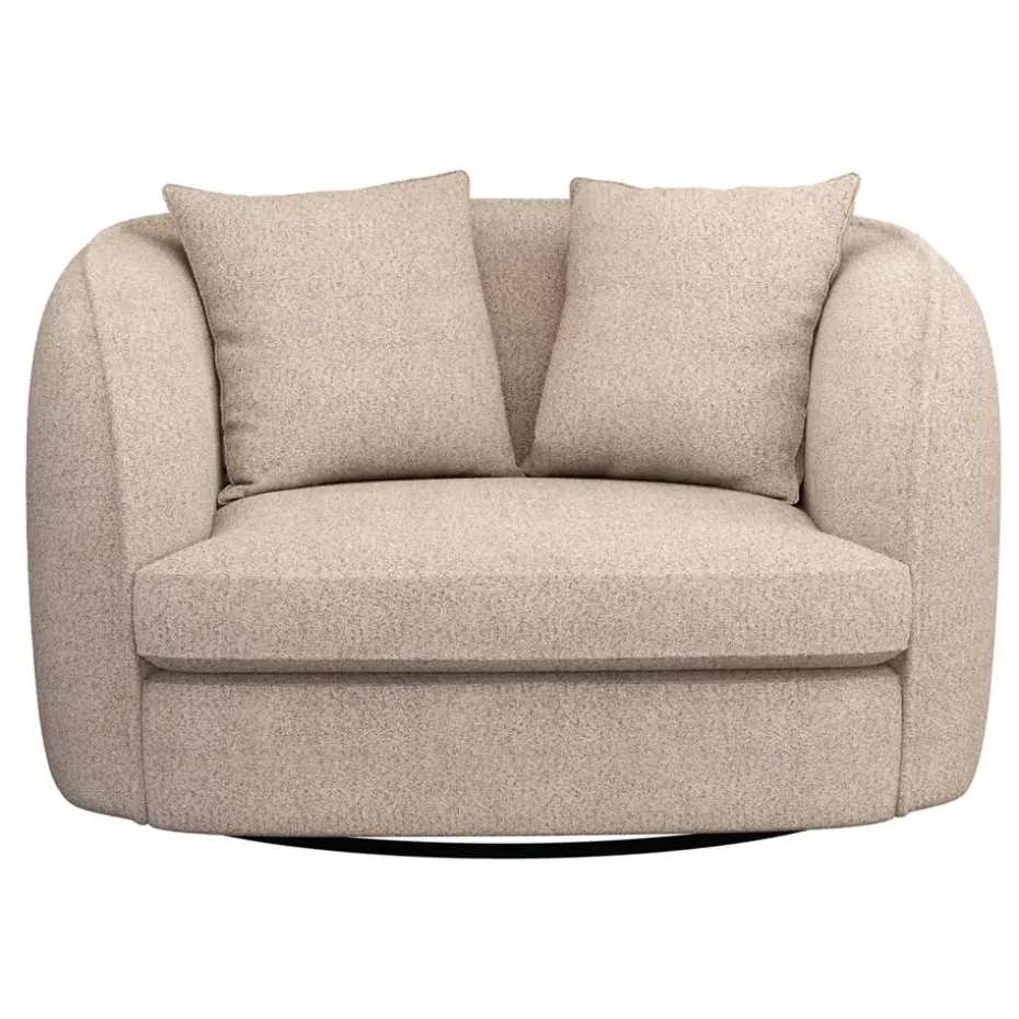 Draaibare Loveseat Enzio - stof Wales - taupe