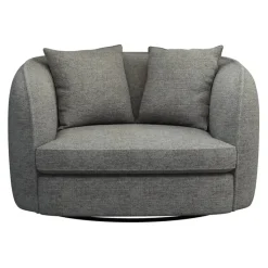 Draaibare Loveseat Enzio - stof Wandy - grijs