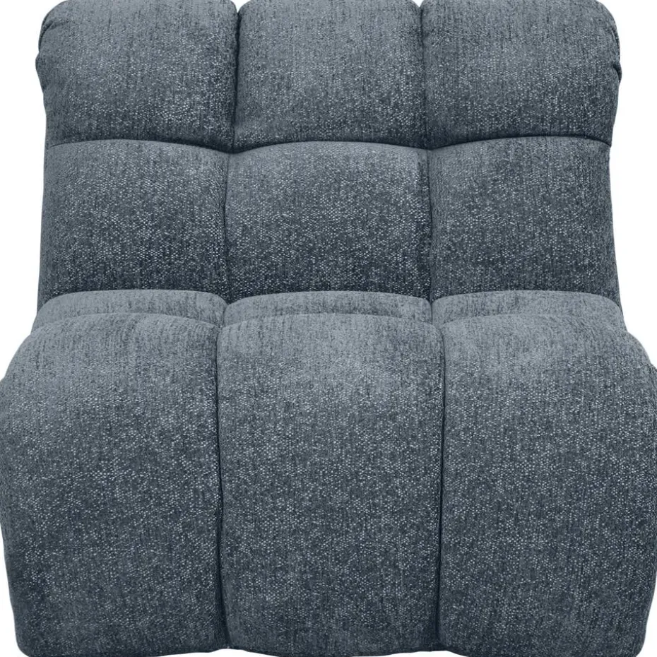 Draaifauteuil Beau - stof Raven - donkerblauw