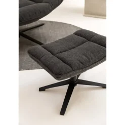 Draaifauteuil Emily - donkerbruin