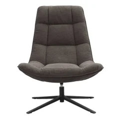 Draaifauteuil Emily - donkerbruin