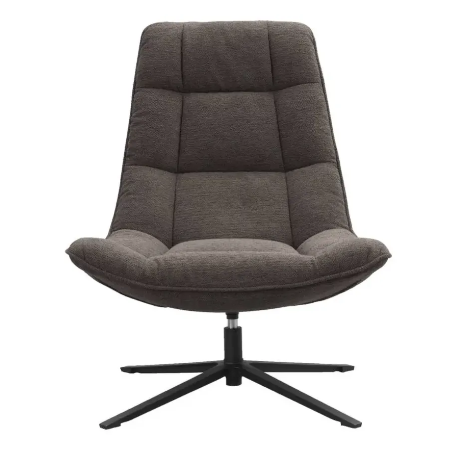 Draaifauteuil Emily - donkerbruin