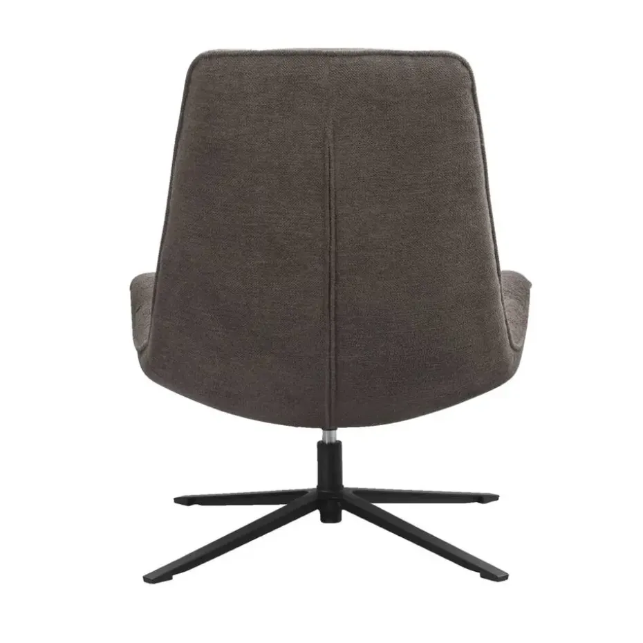 Draaifauteuil Emily - donkerbruin