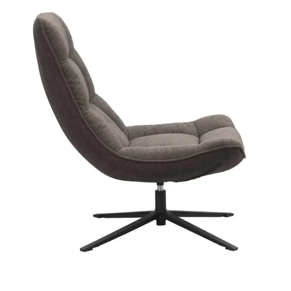 Draaifauteuil Emily - donkerbruin