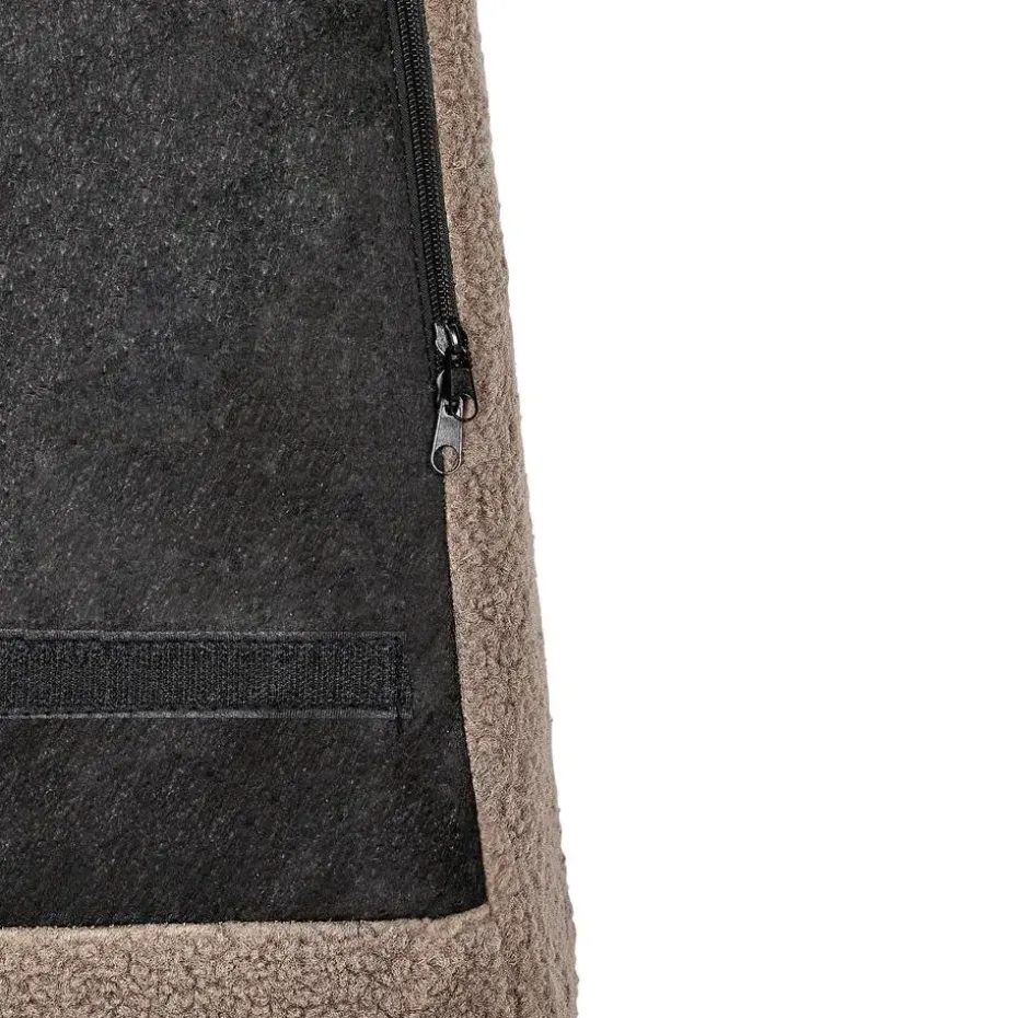 DRAMMEN - Chesterfield fauteuil - Bruin - Bouclé