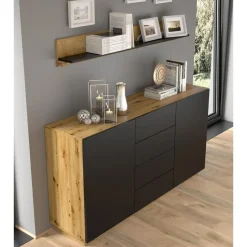 Dressoir Aura 89x164x41 Zwart