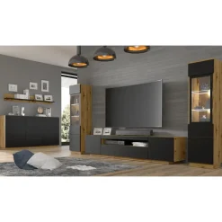 Dressoir Aura 89x164x41 Zwart
