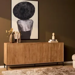 Dressoir Naturel Hout - 210x45x85cm - Madison