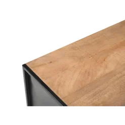 Dressoir Naturel Mangohout - Metaal - 150x40x80cm - Elin