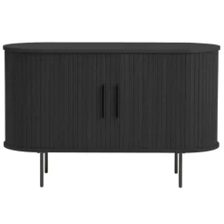 Dressoir Zwart Eikenhout - 120x45x76cm - Nola