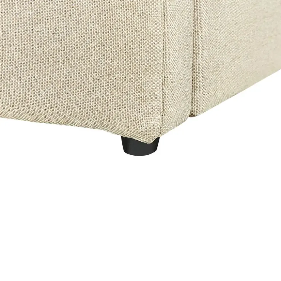 DREUX - Bed met opbergruimte - Beige - 140 x 200 cm - Polyester