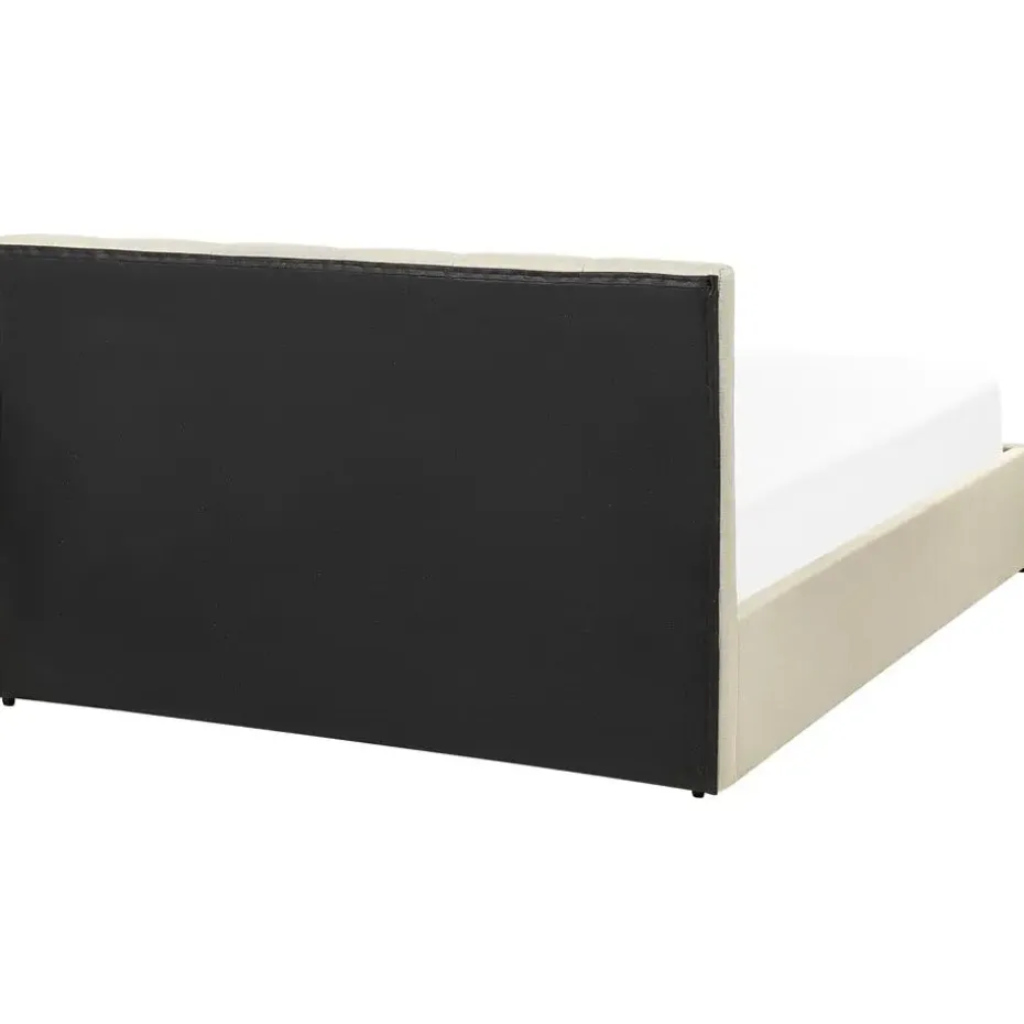 DREUX - Bed met opbergruimte - Beige - 140 x 200 cm - Polyester